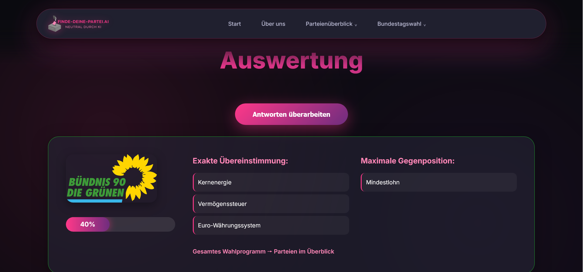 finde-deine-partei.ai Screenshot 2